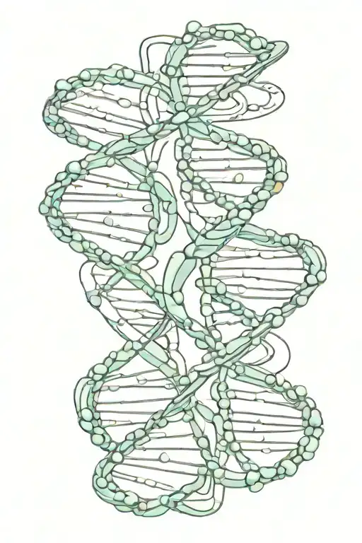 Dna Strand Intertwined