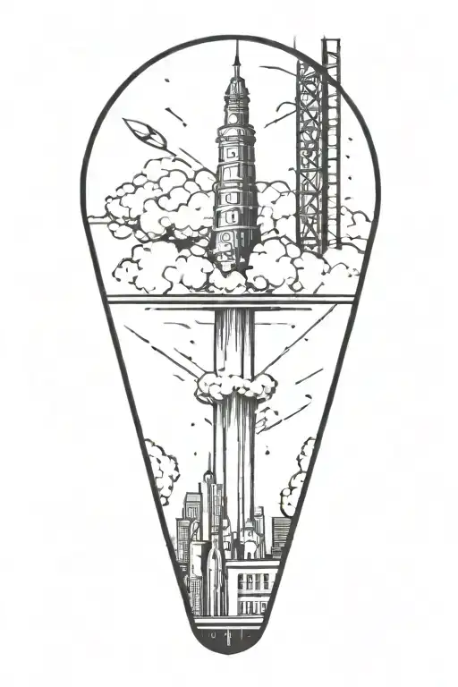 Nuke Being Dropped On City