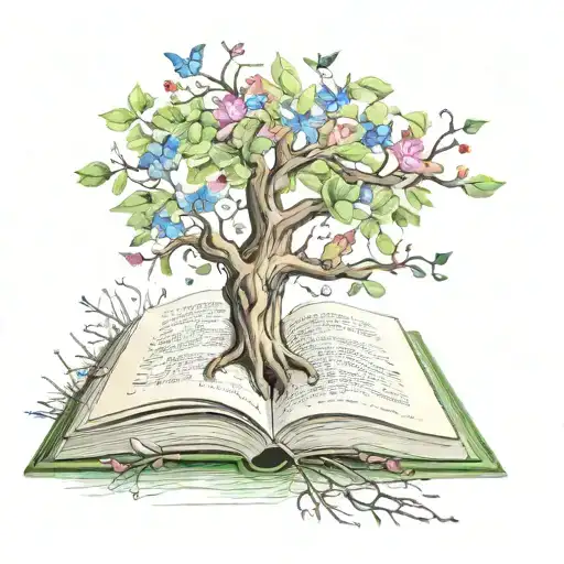 Fairy Tree Book Open In Front