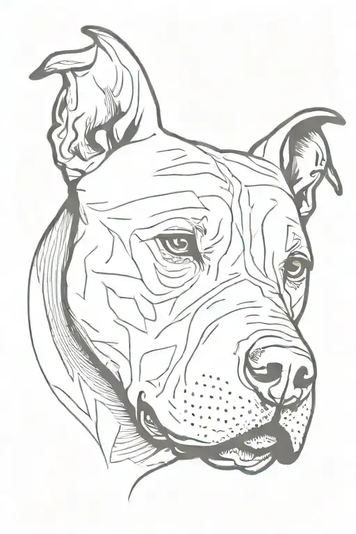 Pitbull With Ball On Nose