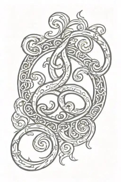 Triskele Symbol Hand