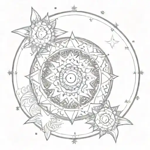 Sun Moon Star Mandala