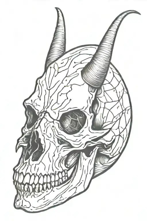 Animal Skull With Horns