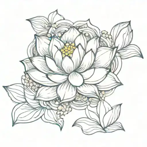 Lotus Flower Surrounded
