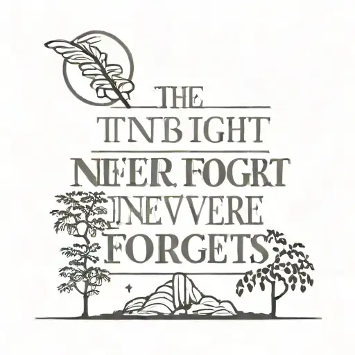 A Tattoo For The Quote The Night Never Forgets