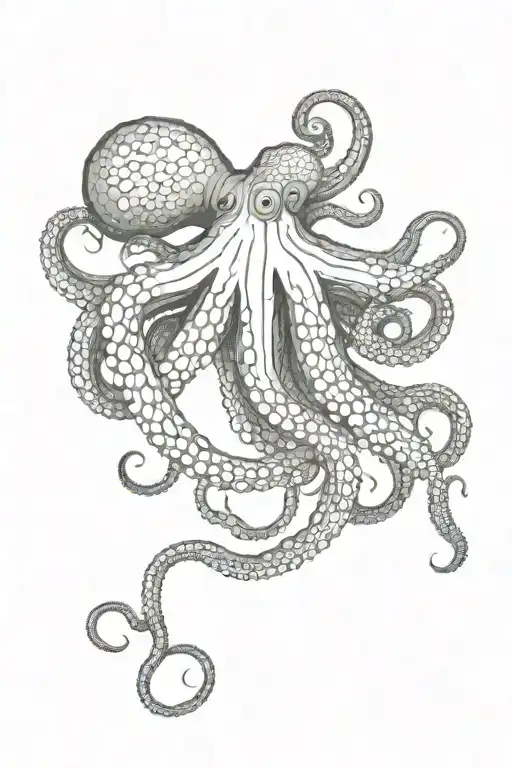 Octopus Wrapping Its Tentacles