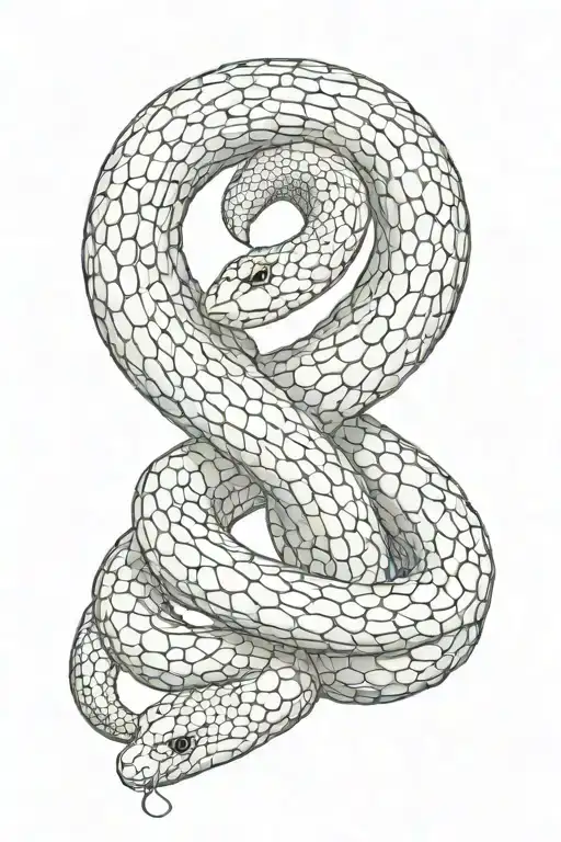 Snake Hands Holding Rolden Ratio Spiral