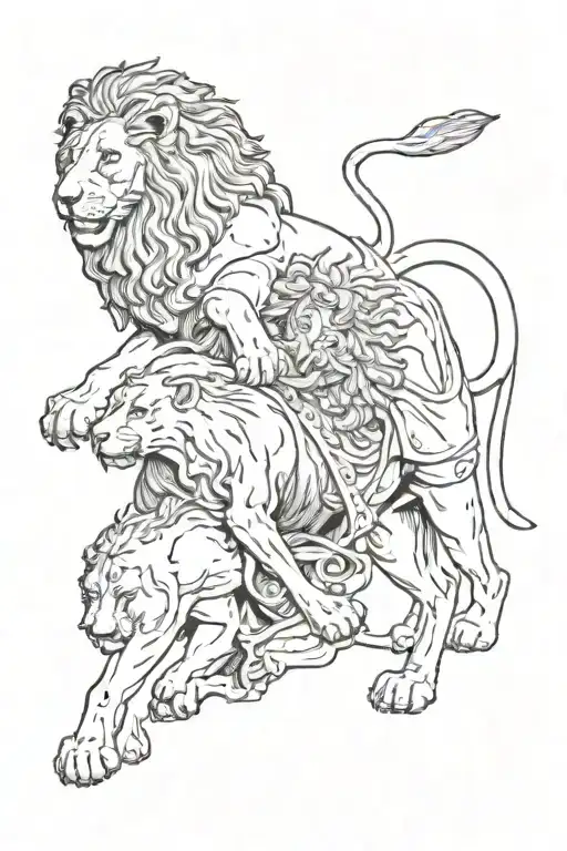 Lion And Alexander The Great