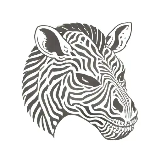 Skull And Zebra