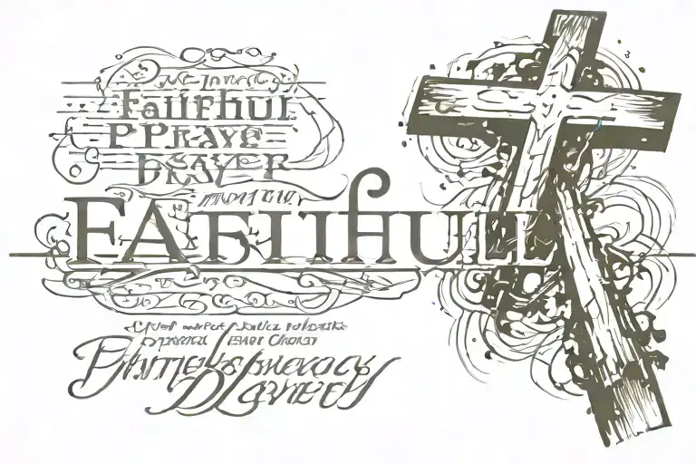 Cross With Words Faithful In Prayer Going Through The Cross