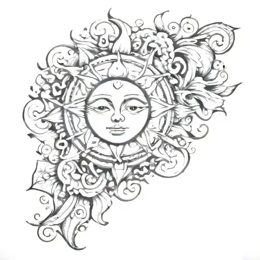 Sun Tatto Inspired
