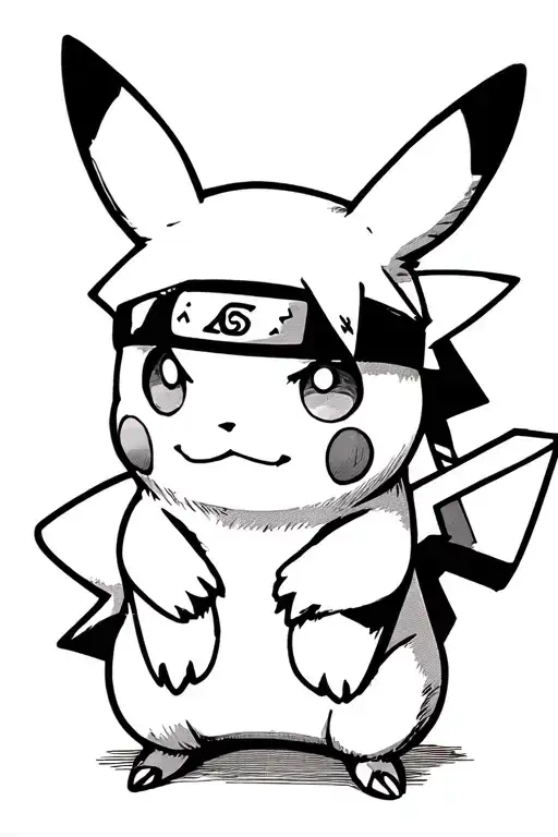 Pikachu Wearing Naruto
