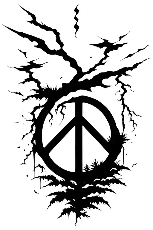 Peace And Lightining Storm And Time And Nature