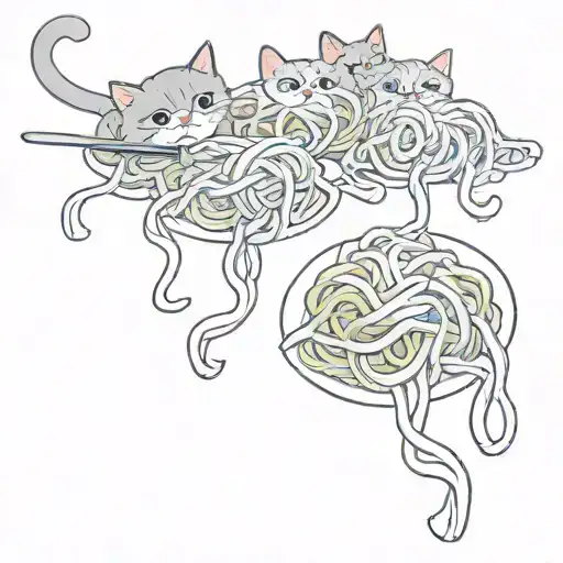 Cat Spaghetti Dodgers