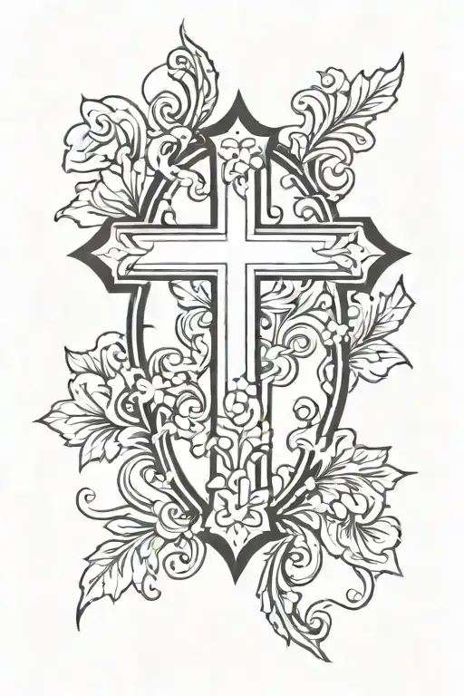 Famiglia Cross With Italian Flag