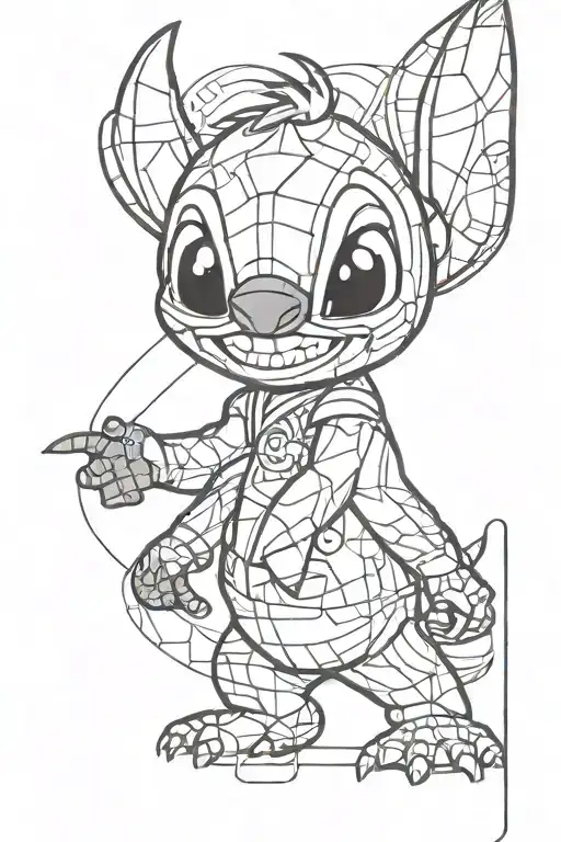 Stitch Cartoon Character