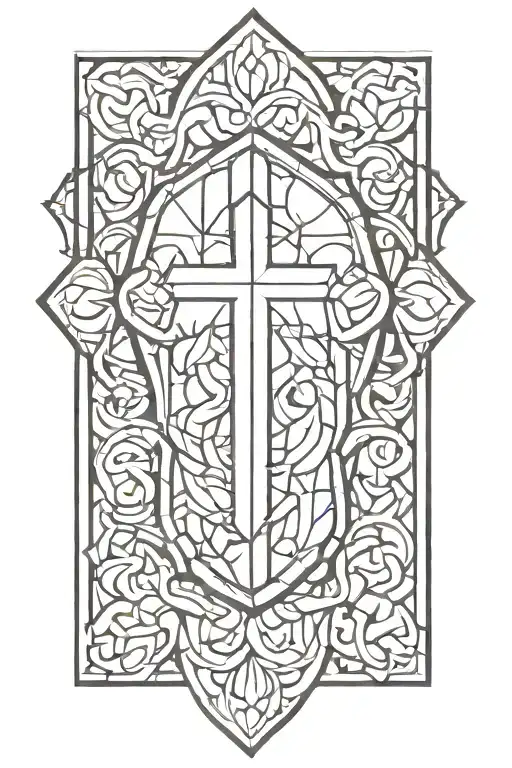 Biblical Stained Glass Symbol