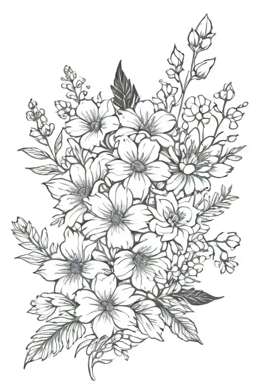 Birth Flower Bouquet