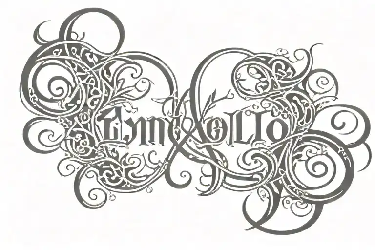 Two Word Ambigram Enrico Exouds