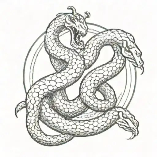 Gemini Zodiac Sign And Snake