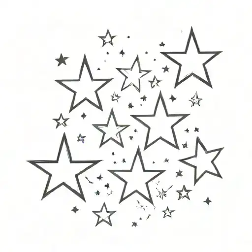 3 Small Stars Spaced Out