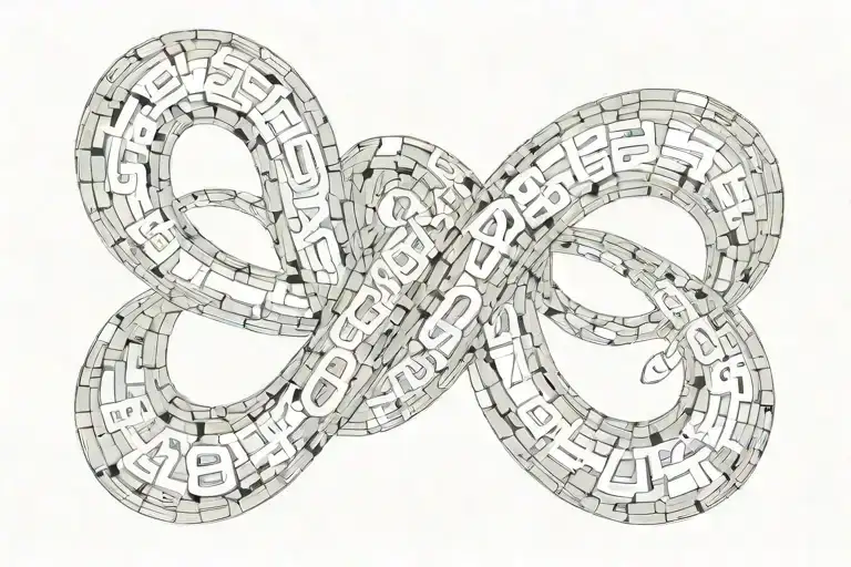 An Infinity Symbol Incorporating The Numbers 2016