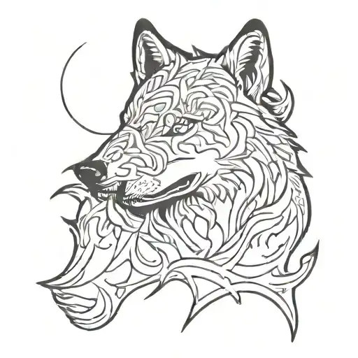 The Wolf Howls At Full Height