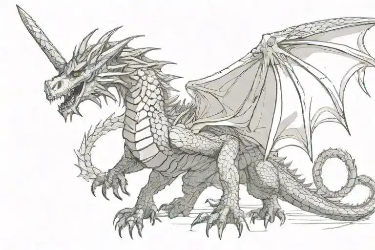 Dragon With A Sword From The Witcher Swords