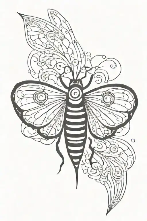 Creepy Moth With Human Eyes On Wings