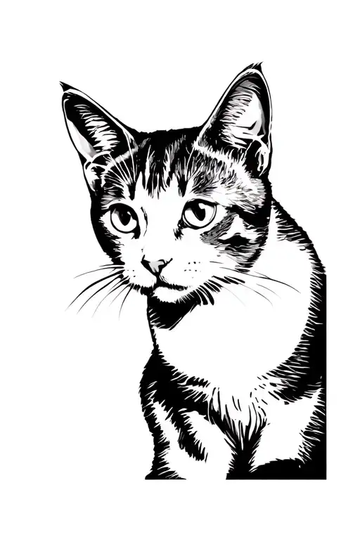 Calico American Wirehair Cat