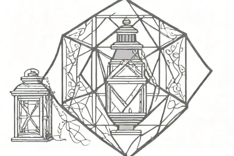 Diamond Shaped Gothic Lantern