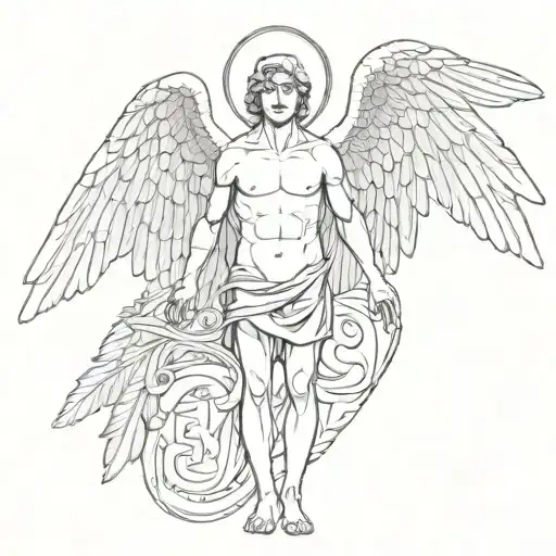 Biblically Accurate Angel Symmetrical Male