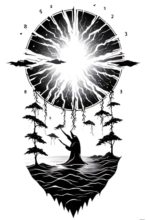 Peace And Lightining Storm And Time And Nature