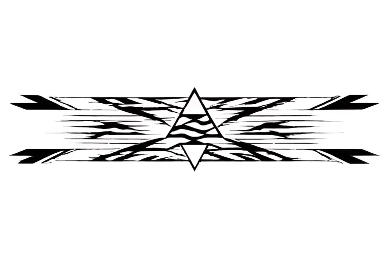 Triangles In Motion Trails Merging