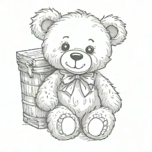 Cute Teddy Bear Sitting