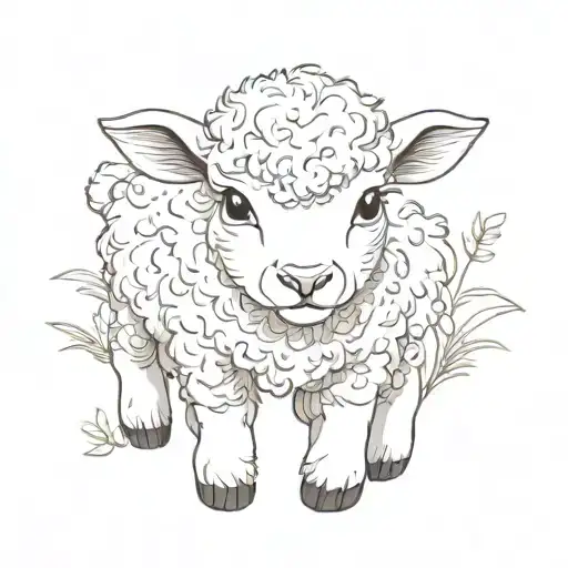 Cute Baby Lamb