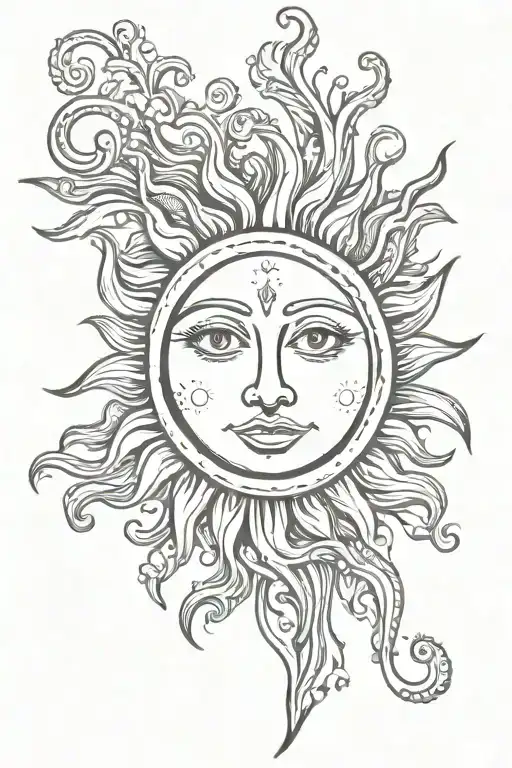 Sun With Face