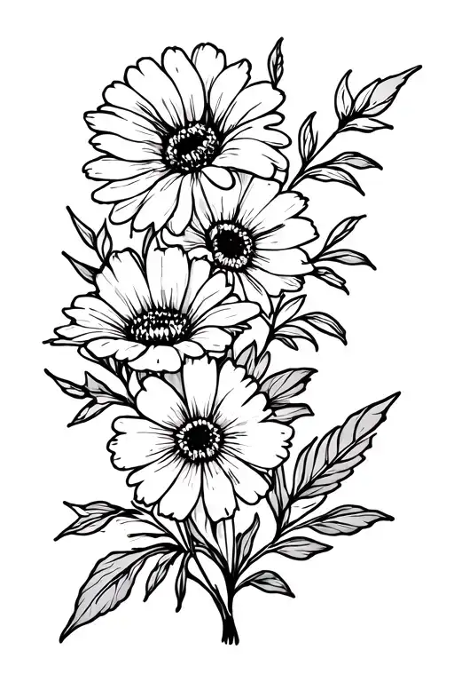 September And October Birth Flower Bouquet