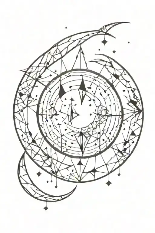 Crystals Growing Around Moon