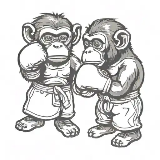Monkey Boxing Gloves