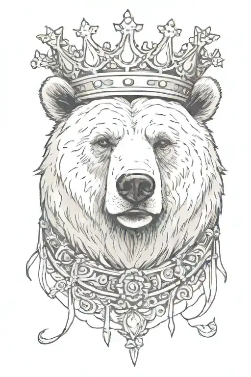Bear Wearing Thorn Crown