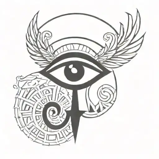 Ankh Symbol And An Eye