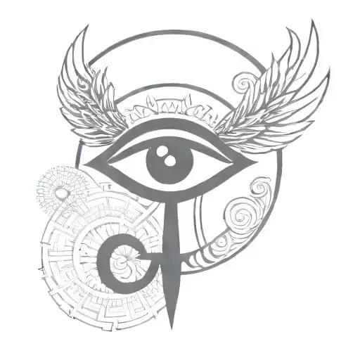 Ankh Symbol And An Eye