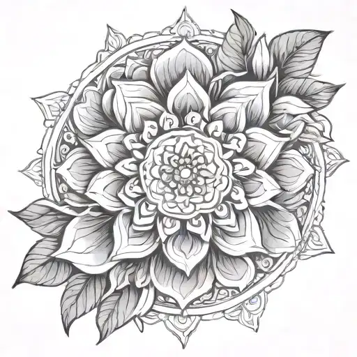 Mandala Birth Flower June April March August September