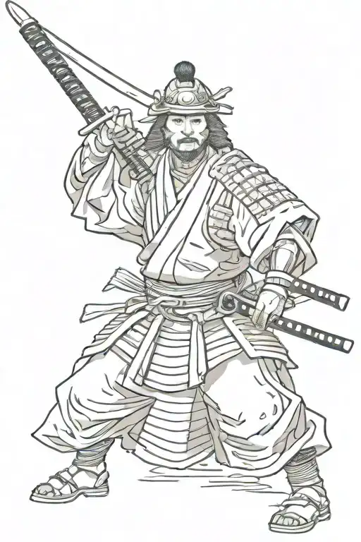 Samurai With Katana
