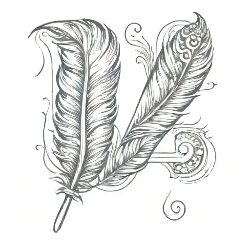 Feather B Letters