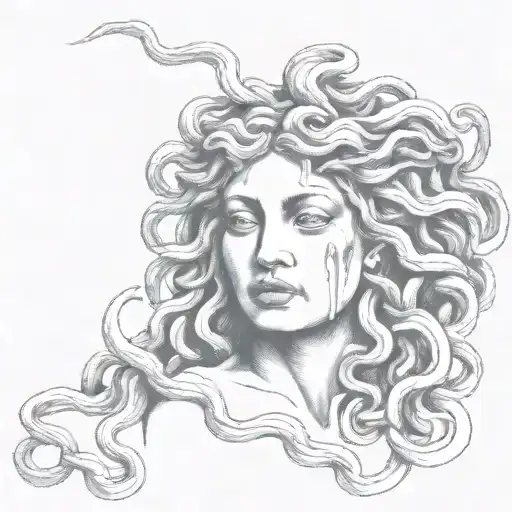 Crying Medusa Face
