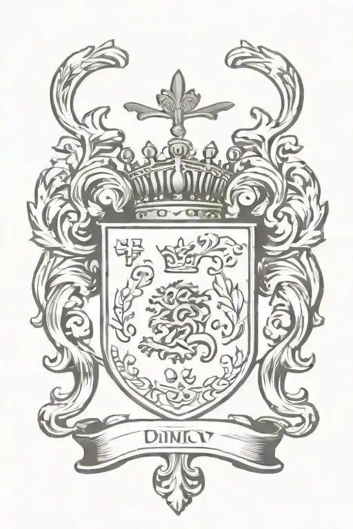 Dillon Family Crest Heraldry Crown