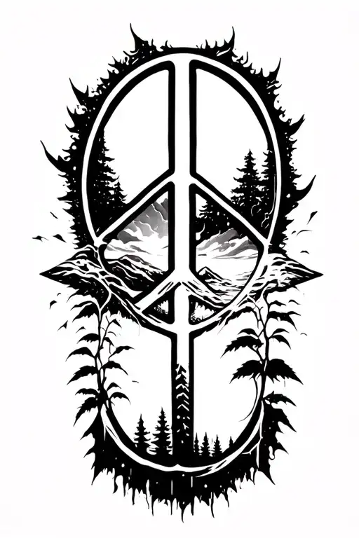 Peace And Lightining Storm And Time And Nature