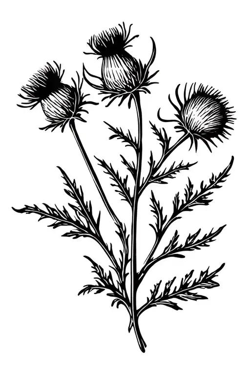 Scottish Thistle Flowers